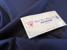 Load image into Gallery viewer, FF#240  Navy 100% Wool Gabardine Remnant  Super 150&#39;s   75% off!!