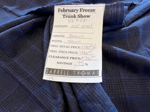 FF#241  Navy 100% Wool Flannel Remnant     75% off!!