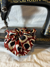 Load image into Gallery viewer, Designer Large Modern Leopard 100% Silk  Scrunchie