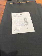 Load image into Gallery viewer, #1352 Charcoal Grey Herringbone 84% Wool 16% Mohair Remnant