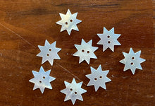 Load image into Gallery viewer, Vintage White Star MOP 2 Hole Buttons