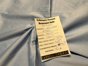 FF#253  Baby Blue  100% Cotton Shirting Remnant 75% off!!