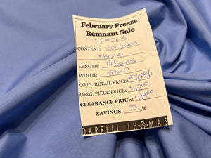 FF#263 Dove Blue  100% Cotton Shirting Remnant 75% off!!