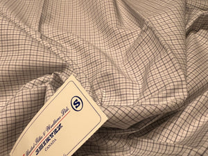 FF#266 Small Check  100% Cotton Shirting Remnant 75% off!!