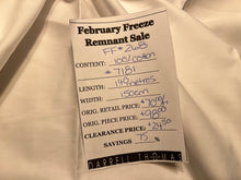 Load image into Gallery viewer, FF#268 White 100% Cotton Shirting Remnant 75% off!!