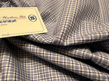 Load image into Gallery viewer, FF#274  Delft Blue Plaid  100% Cotton Shirting Remnant 75% off!!