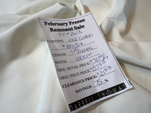 Load image into Gallery viewer, FF#263-A.    Off-White  100% Cotton Shirting Remnant 75% off!!