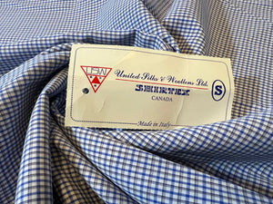 FF#264-A.    Blue & Green Plaid  100% Cotton Shirting Remnant 75% off!!