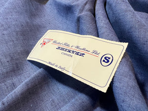 FF#276-A     Light Blue Handkerchief 100% Linen Shirting Remnant 75% off!!