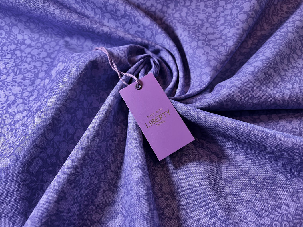 Liberty Purple Wiltshire Shadow 100% Cotton.   1/4 Metre Price