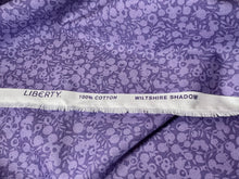 Load image into Gallery viewer, Liberty Purple Wiltshire Shadow 100% Cotton.   1/4 Metre Price