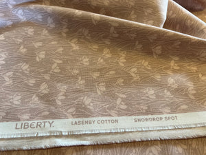 Liberty Blush Pink Snowdrop Spot  100% Cotton.   1/4 Metre Price