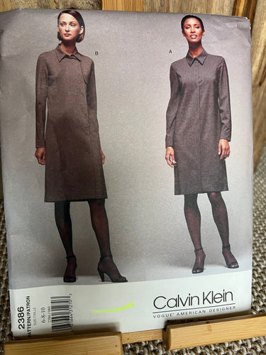 Vogue Pattern #2386 Calvin Klein Size 6-8-10