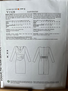 Vintage Vogue Pattern #1328  Kay Unger  Size 10-12-14-16-18