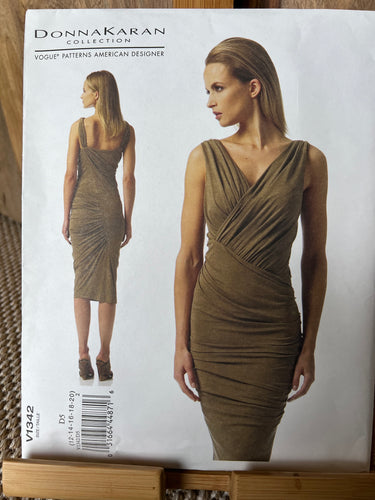 Rare Vintage Vogue Pattern #1342  Donna Karan  Size 12-14-16-18-20