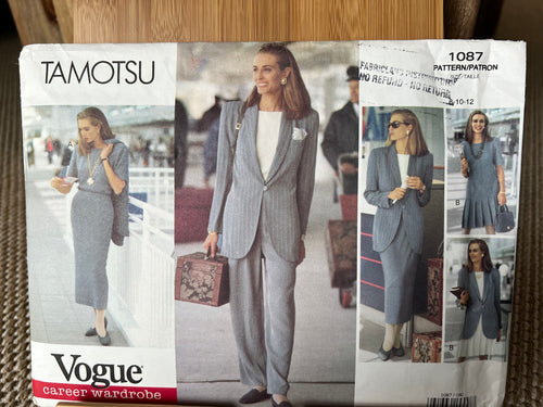 Vintage Vogue Pattern #1087  Lauren Sara Size 8-10-12