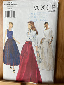 RARE Vintage Vogue Pattern #7177  Size 6-8-10