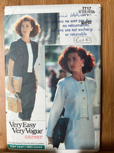 Load image into Gallery viewer, Vintage Vogue Pattern #7717  Size 6-8-10  * Cut at Size 10