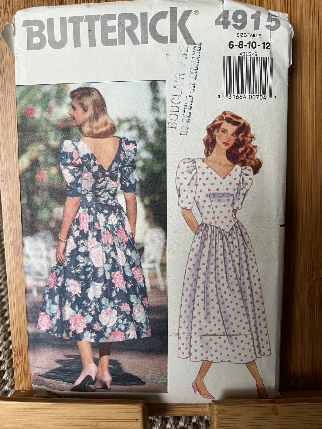 Butterick 4915 Size 6-8-10-12