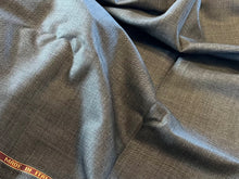 Load image into Gallery viewer, FF#253  Grey 100% Wool Gabardine Super 160&#39;s Remnant 75% off!!