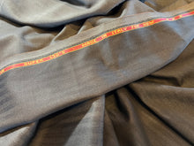 Load image into Gallery viewer, FF#256  Brown Striped 100% Wool Gabardine Super 130&#39;s Remnant 75% off!!