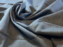 Load image into Gallery viewer, FF#260 Grey 100% Wool Gabardine Stripe Remnant 75% off!!