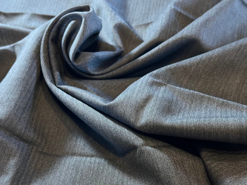 FF#260 Grey 100% Wool Gabardine Stripe Remnant 75% off!!