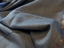 Load image into Gallery viewer, FF#260 Grey 100% Wool Gabardine Stripe Remnant 75% off!!