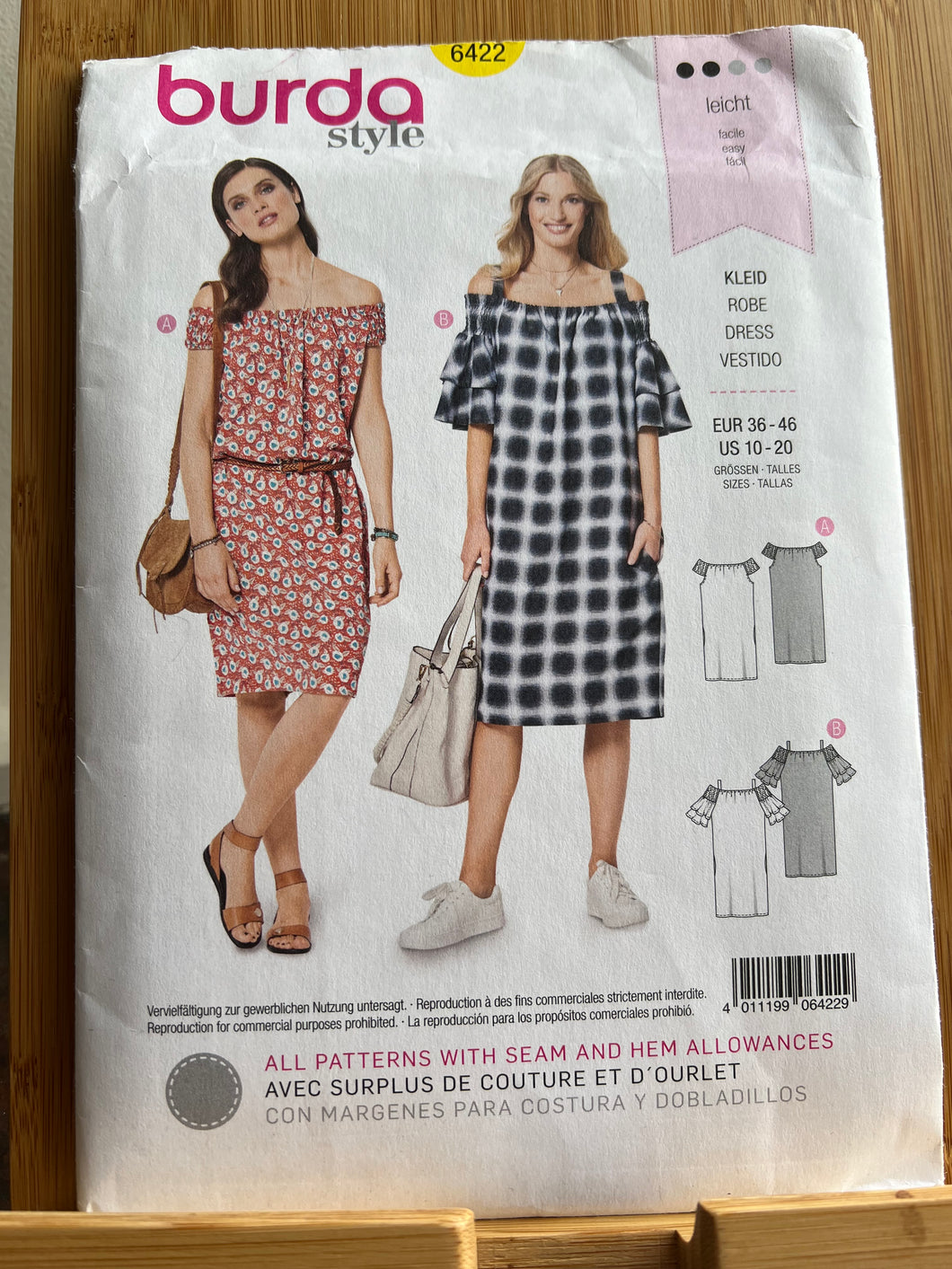 Burda Pattern #6422  Size 10-12-14-16-18-20