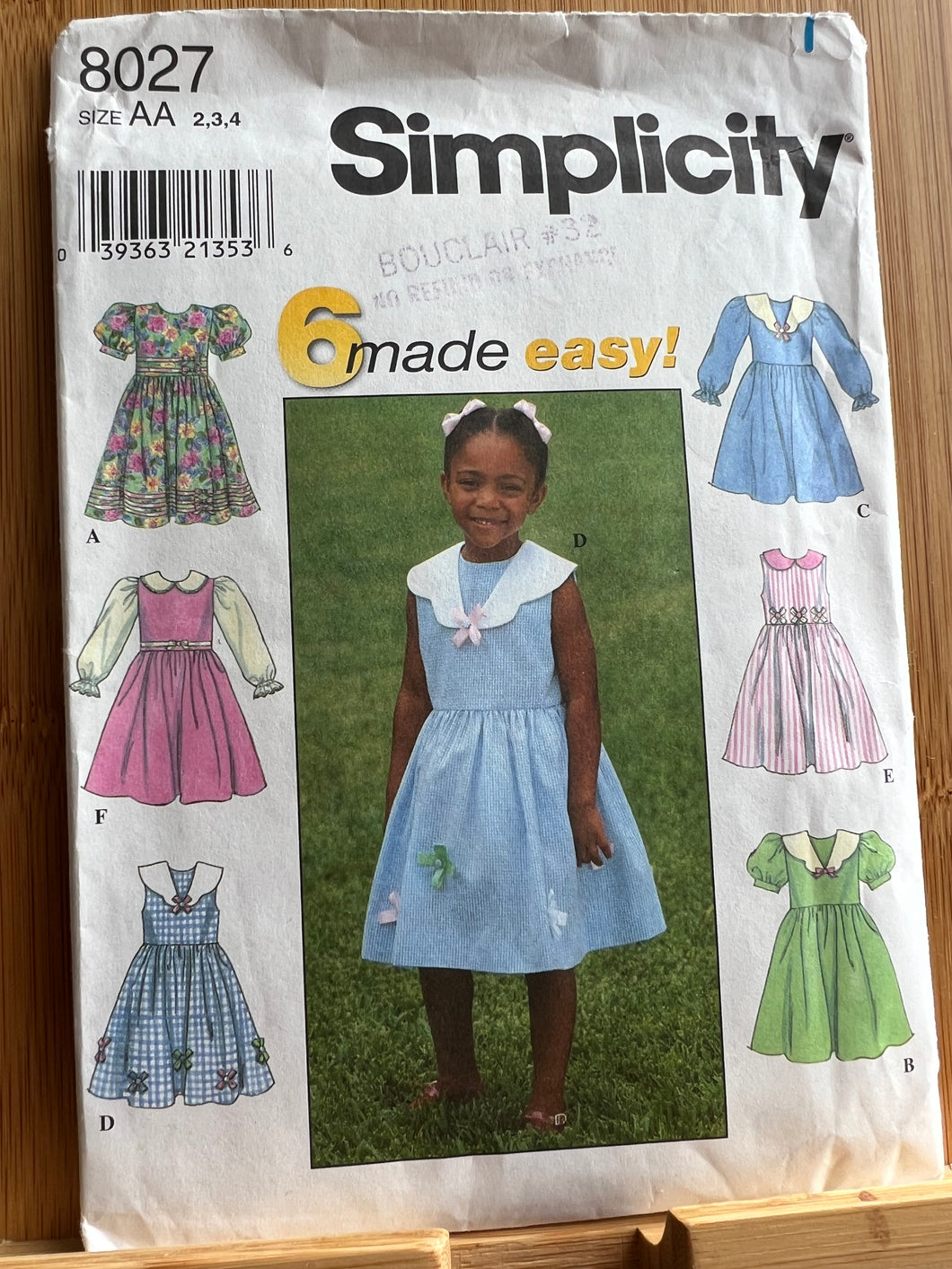 Simplicity Pattern #8027