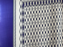 Load image into Gallery viewer, Purple &amp; Ivory Geometric 100% Silk Scarf Panel      Price per Panel