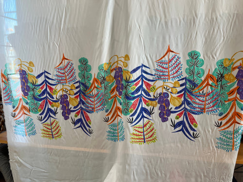 #1081 Didier Parakian Fantastical Tropical Forest 100% Viscose Georgette Remnant