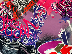 Signature Versace Graffiti 100% Polyester     1/4 Meter Price