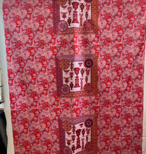 Load image into Gallery viewer, Designer Red &amp; Coral 100% Cotton Panel       Price per Panel