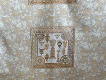 Load image into Gallery viewer, #1092 Designer Cream &amp; Soft Peach 100% Cotton Panel Remnant 3x available