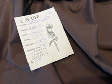 Load image into Gallery viewer, #1635 Espresso Brown Ponte 65% Rayon 30% Nylon 5% Spandex Remnant
