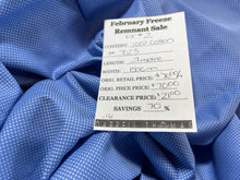 Load image into Gallery viewer, FF#2  Baby Blue White Pin Dot  100%Cotton Italian Shirting Remnant 70% OFF