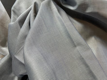 Load image into Gallery viewer, FF#6  Silver Grey Weave 100%Cotton Italian Shirting Remnant 70% OFF