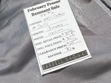 Load image into Gallery viewer, FF#6  Silver Grey Weave 100%Cotton Italian Shirting Remnant 70% OFF