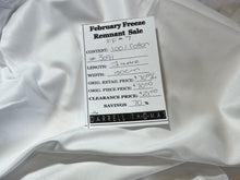 Load image into Gallery viewer, FF#7  White Twill 100%Cotton Italian Shirting Remnant 70% OFF