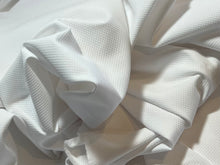Load image into Gallery viewer, FF#11  White Diamond Pique 100%Cotton Italian Shirting Remnant 70% OFF