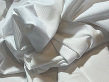 Load image into Gallery viewer, FF#11  White Diamond Pique 100%Cotton Italian Shirting Remnant 70% OFF