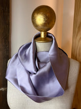 Load image into Gallery viewer, Lavender  100% Silk CharmeuseInfinityScarf