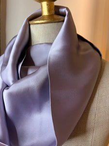 Lavender  100% Silk CharmeuseInfinityScarf