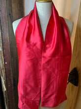 Load image into Gallery viewer, Tomato Red  100% Silk Charmeuse Scarf