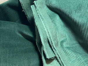 FF#366 Spruce Green 98% Cotton 2% Elastane Wide Wale Corduroy Remnant 75% Off!!