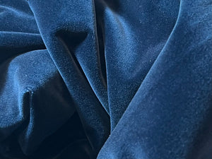 FF#368 Marine Blue 100% Cotton Velvet Remnant 75% Off!!