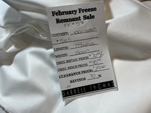Load image into Gallery viewer, FF#57 White 100%Cotton Italian Shirting Remnant 70% OFF