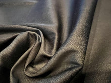 Load image into Gallery viewer, Black Shiny 98% Cotton 2% Elastane Italian Denim.   1/4 Metre Price