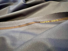 Load image into Gallery viewer, Gunmetal 100% Wool Gabardine Suiting.   1/4 Metre Price